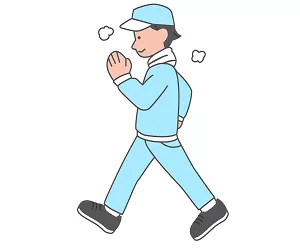 Illustration of man walking
