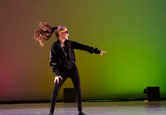 Hip Hop Girl in NSSOD's Dance Recital